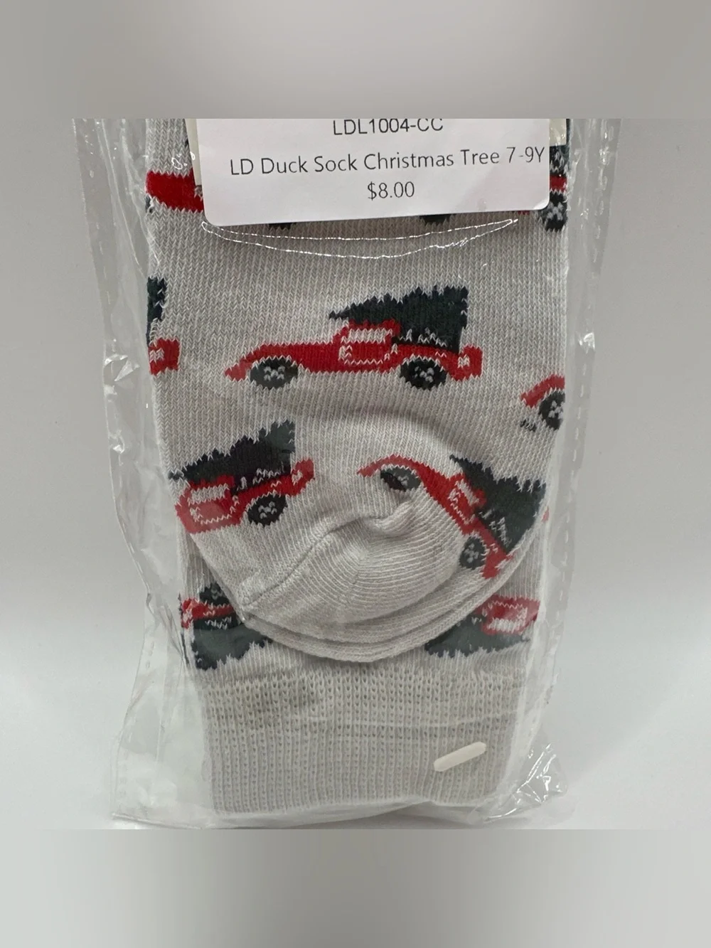 Properly Tied Boys 7-9Y  Youth Socks Lucky Duck Christmas Tree Truck Holiday